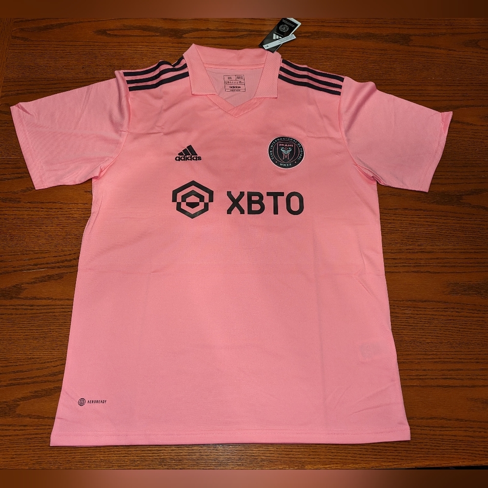 Mens 2XL Adidas Lionel Messi Pink Inter Miami CF 2023 Jersey Kit NEW NWT